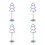4Pcs Stainless Steel Christmas Tree Card Holder Display Stand 9
