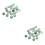 40 Pcs 1Cm Sticker Round Glass Patch Light Green 6