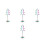 4Pcs Stainless Steel Christmas Tree Card Holder Display Stand 7