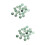 40 Pcs 1Cm Sticker Round Glass Patch Light Green 7