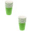 200 Pcs Colorful Disposable Paper Cups Thickened For Kids Grass Green 6