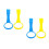 4St Baby Training Pull Rings Ergonomisch Speelrek PP Kleurenmix 6