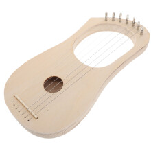 2 Sets Diy Wooden 7 String Lyre Harp Kit With Soundboard