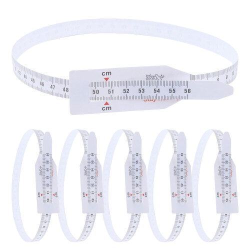 36 Pcs Infant Head Arm Circumference Measuring Tape Plastic 56cm White