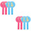 8 Pcs Thumb Up Down Paddles Reusable Voting Board for Classroom 6