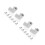 16 Pcs 3 Way Elbow Fitting 0.866" Inner Diameter With Suction Cup 6