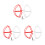 3 Sets Leg Tripod Protection Ring Propellers Camera Lens Cover 5