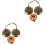 2 Sets Cymbal Bell Percussion Instrument Finger Cymbal 3