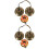 2 Sets Cymbal Bell Percussion Instrument Finger Cymbal 5