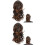 2-Pack Mensenhaar Extensions met Trekkoord Ponytail Pruik Miss 4
