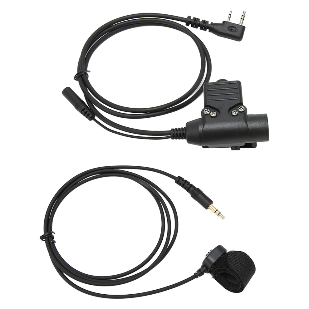 U94 Ptt Push To Talk Adapter For Walkie Talkie Military Headset Connector 7631353616018