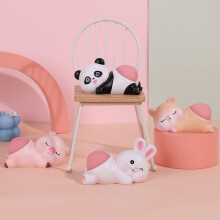 Cute Cartoon Animal Buttocks Shaped Resin Stress Relief Toy for Desktop and Car Decor