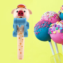 Cute Animal-Shaped Lollipop Robot Holder, 21cm Plastic Storage Case for Boys & Girls