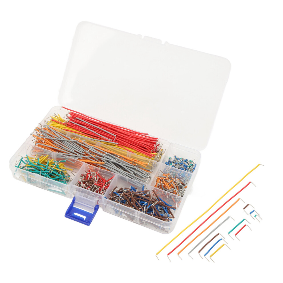 840Pcs Breadboard Jumper Wires, Flexible Copper Connecting Line Kit With Storage Box 4681353616283