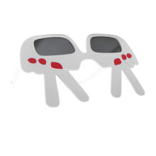 Funny Gesture Shaped Sunglasses for Party Photos, 16cm PC Frame