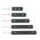 Nylon Picatinny Rail Section Accessory Set 2