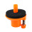 6cm Rubber Cymbal Stand Support Drum Set Accessory in Orange 3