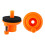 6cm Rubber Cymbal Stand Support Drum Set Accessory in Orange 12