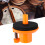 6cm Rubber Cymbal Stand Support Drum Set Accessory in Orange 15