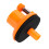 6cm Rubber Cymbal Stand Support Drum Set Accessory in Orange 10