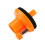 6cm Rubber Cymbal Stand Support Drum Set Accessory in Orange 14