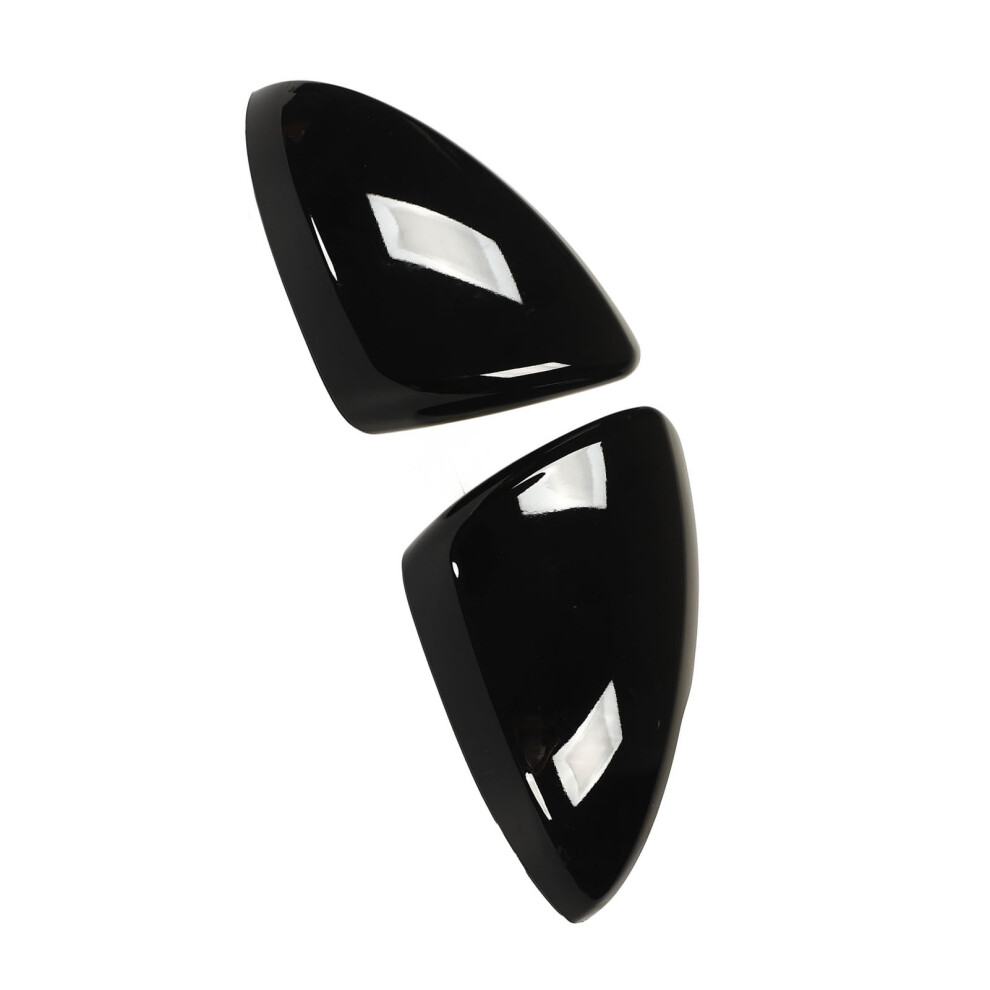 Glossy 2Pcs Rearview Mirror Covers Fit Chevy Cruze Models 2017Â2019 Black 4901353616954