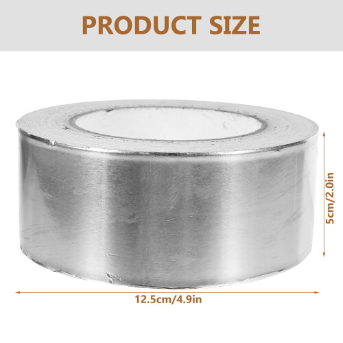 1Rouleau Ruban Aluminium Adhésif Large Argent Pour Isolation 2