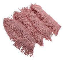 Polyester Fransen Spitzenbesatz Rosa 1 Rolle 0,12x2,2x394 Zoll