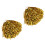 1Paire Pompons De Cheerleader Dorés En 3