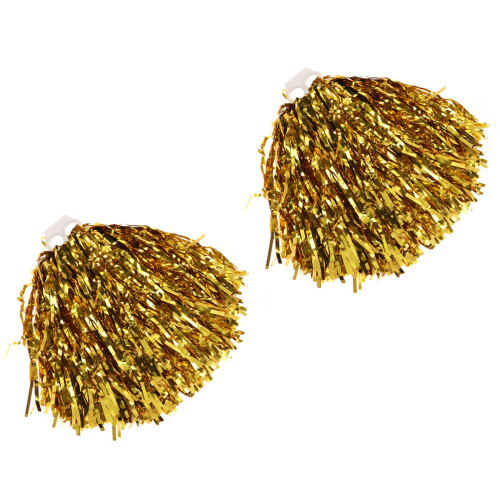 1Paire Pompons De Cheerleader Dorés En 2