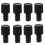 Raindrops 10 Toilettenbürstenzubehör Indoor Ergonomisch Schwarz 10