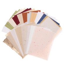 40 Bögen Pastellfarbenes Scrapbook Vintage Handgeschöpftes Papier