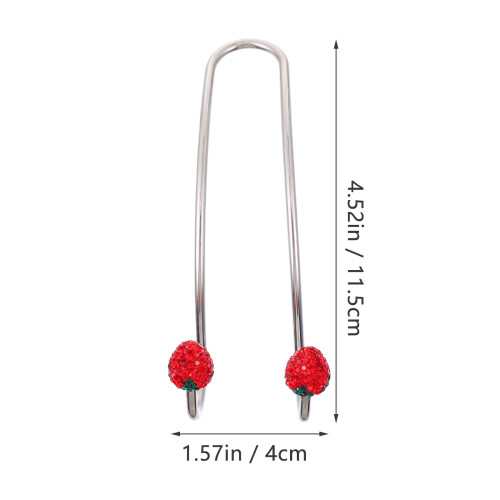4 Pcs Strawberry Hook Headrest Purse Hooks Car Back Seat 1