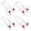 4 Pcs Strawberry Hook Headrest Purse Hooks Car Back Seat 6