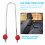4 Pcs Strawberry Hook Headrest Purse Hooks Car Back Seat 11