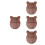 4Pcs 8 Key Solid Wood Bottom Plate Replacement For Kalimba Thumb Piano 7
