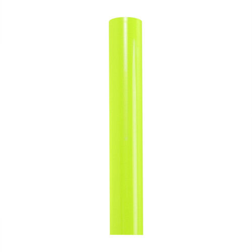 3Pcs Pu Gloss Heat Transfer Vinyl Roll Fluorescent Green