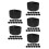 60 Pcs Black Elastic Adjustable Mourning Armbands For Soccer Captains 4