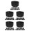 60 Pcs Black Elastic Adjustable Mourning Armbands For Soccer Captains 5