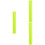 3Pcs Pu Gloss Heat Transfer Vinyl Roll Fluorescent Green 6
