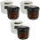 6 Pcs Ceramic Stew Pot Soup Bowl Egg Steaming Cup Food Container 5
