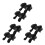 3 Pairs Adjustable Toddler Ice Skates With Double Runners And Hook Loop 8