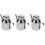 3Pcs Stainless Steel Eye Washing Pot Handheld Washer Tool 6