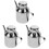 3Pcs Stainless Steel Eye Washing Pot Handheld Washer Tool 4