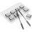 3Ensembles Accessoires Bar Pierres Whisky Réutilisables Argent 1