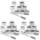 3Ensembles Accessoires Bar Pierres Whisky Réutilisables Argent 4