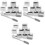 3Ensembles Accessoires Bar Pierres Whisky Réutilisables Argent 5