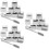 3Ensembles Accessoires Bar Pierres Whisky Réutilisables Argent 9