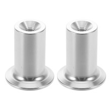 6Pièces Poignées De À Main En Aluminium Argenté Pour