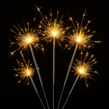 10-Pack of 30cm Party Sparklers -Bonfire Night, Birthdays, New Year, Weddings, Christmas,